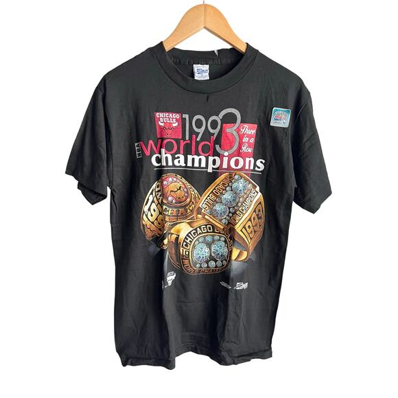 Vintage Salem Sportswear Chicago Bulls DRY ROT Shirt Size Medium 19x29 - Picture 2 of 13